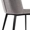 Armen Living Maine Contemporary Dining Chair in Matte Black Finish and Gray Fabric, PK2 LCMNSIGR - alternate 8